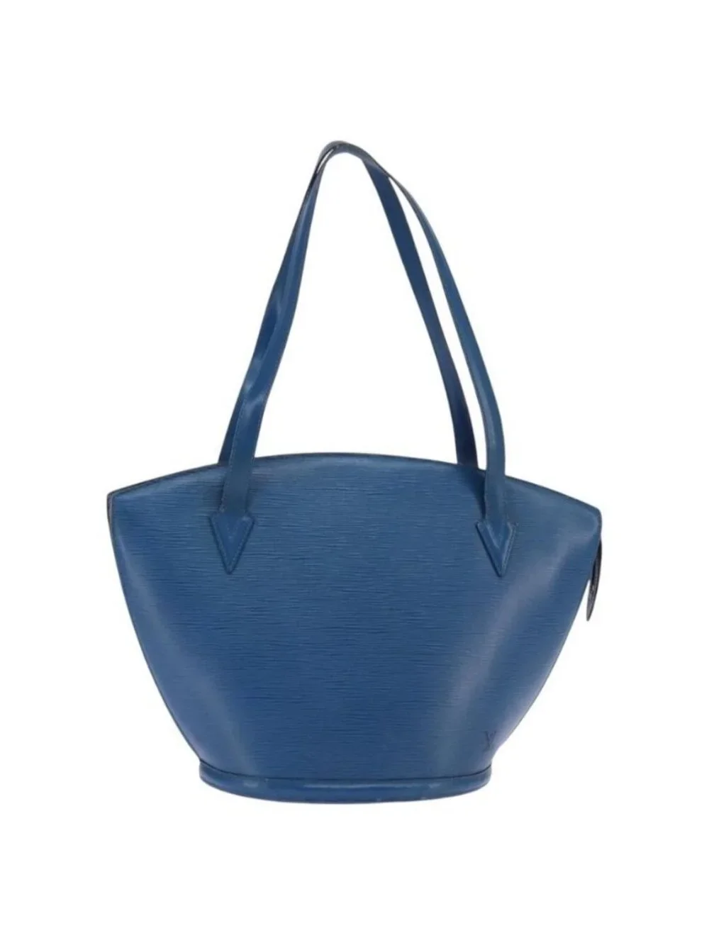 Authentic LOUIS VUITTON Epi Saint Jacques Shopping Shoulder Bag Blue M52275 LV